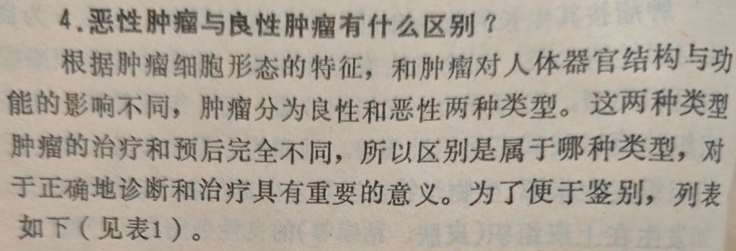 恶性肿瘤与良性肿瘤有什么区别?(图1)